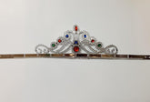 NessiWorld SilverColorPlasticPrincessCrownQueenCrown60cm